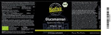 Glucomannan hochdosiert Bio (150 Kapseln)